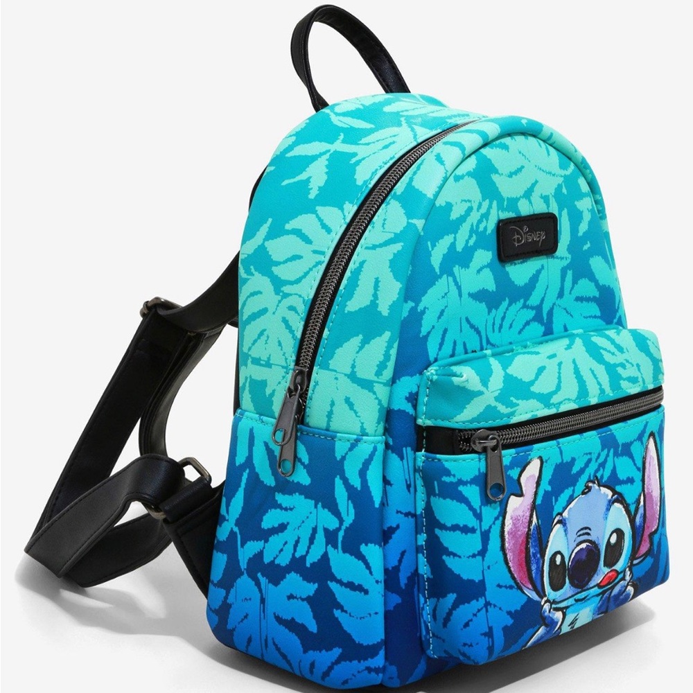 Disney Lilo & Stitch Blue Tropical Leaves
Mini Backpack